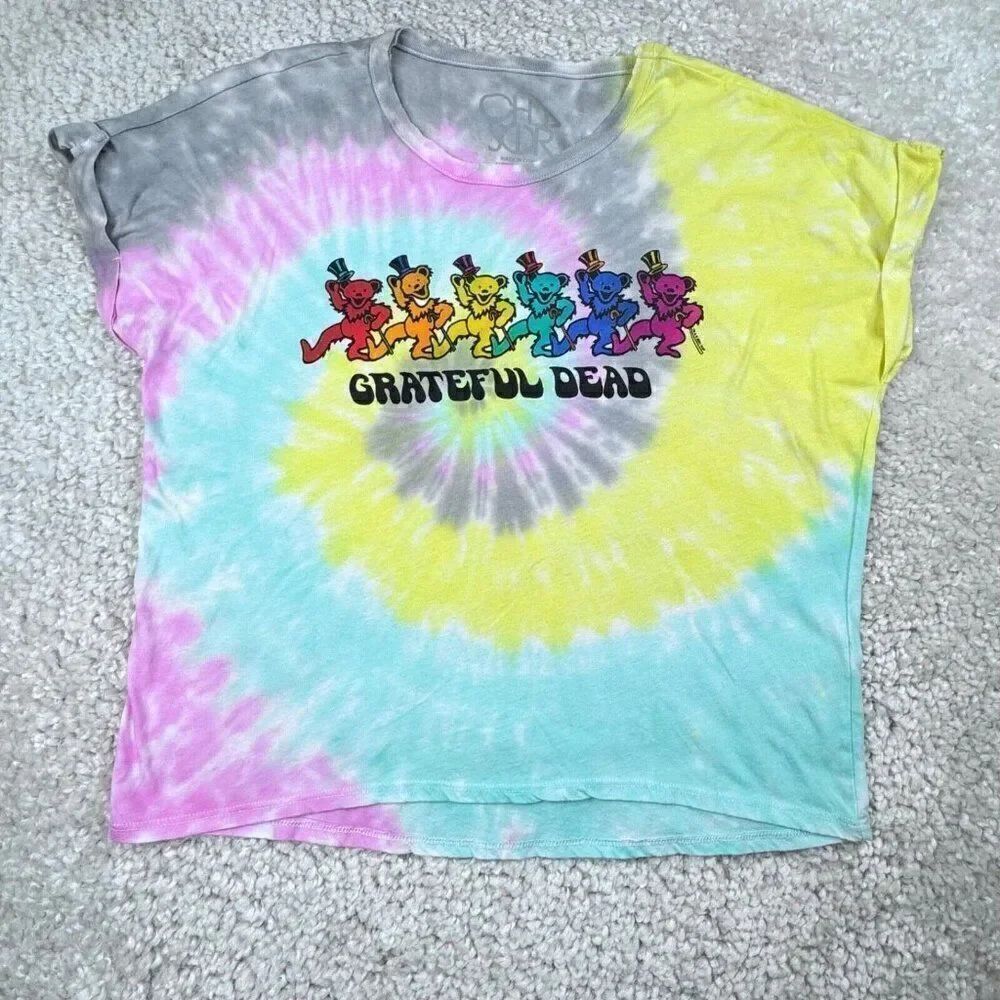 Chaser Grateful Dead Dancing Bears Tie-Dye T Shirt